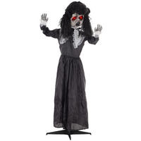 HALLOWEEN-DEKORATION Schwarz 65.0/15.0/160.0cm - Schwarz, Metall (15/160/65cm)