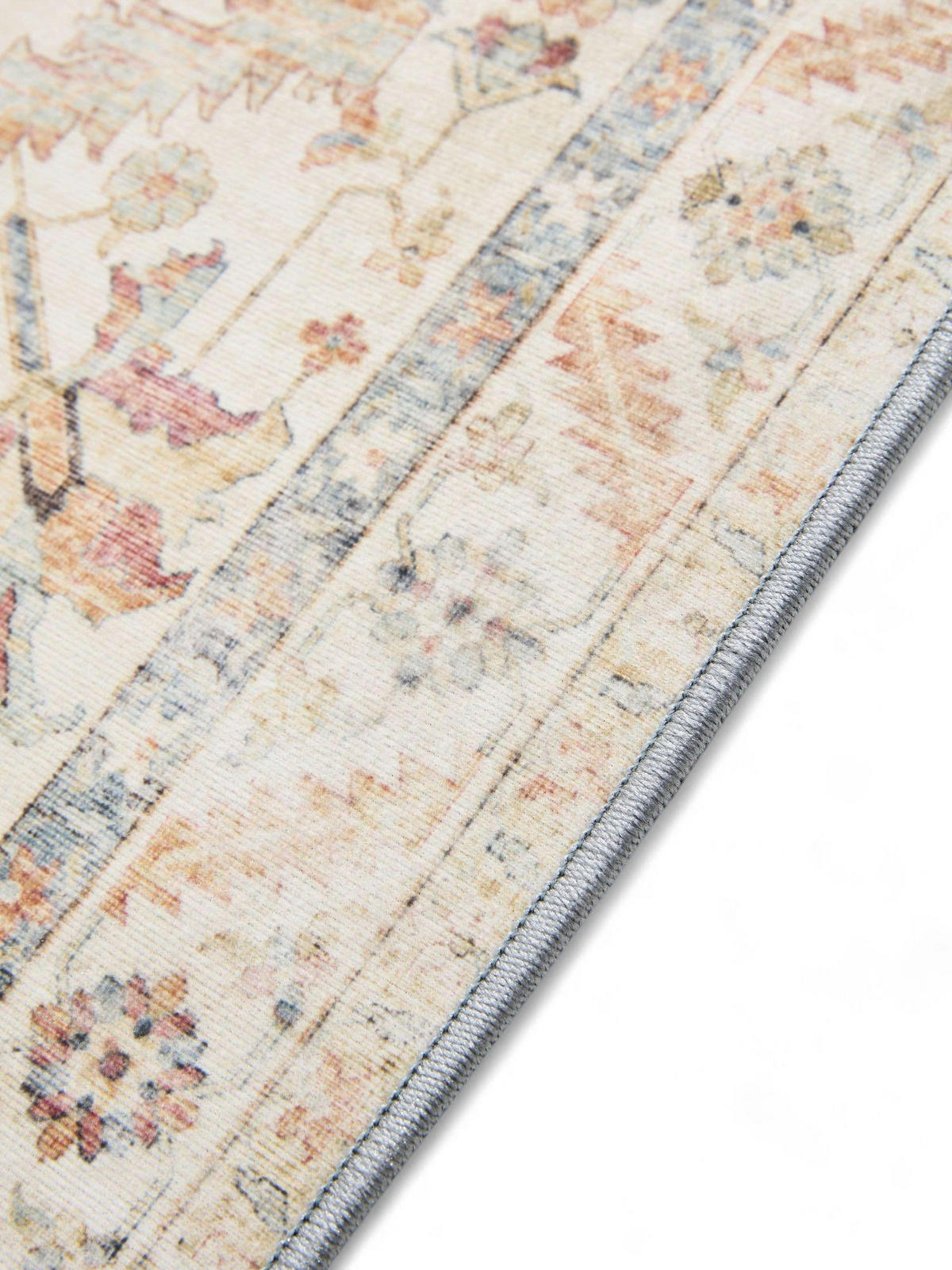 VINTAGE-TEPPICH George waschbar 140x200 cm - Beige/Multicolor, Kunststoff (140/200cm) - benuta