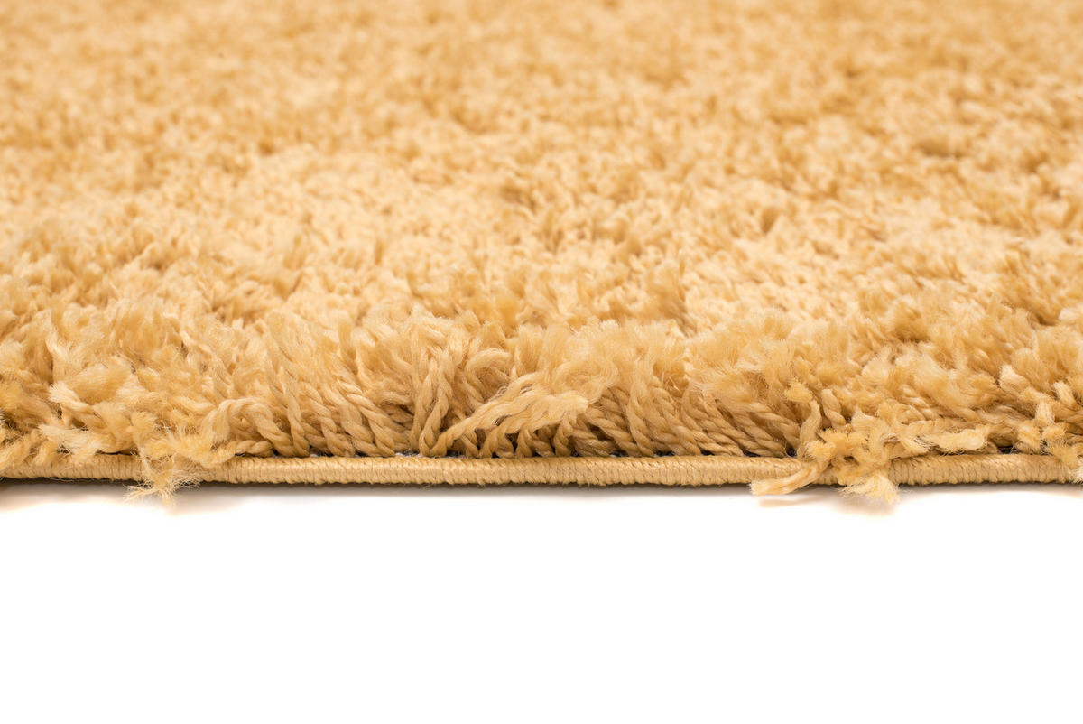 TEPPICHLÄUFER ESSENCE gelb uni 80/500 cm - Gelb, Textil (80/500cm) - Tapiso