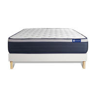 BETT Actimemo max Memory-Schaum 135 x 190 cm h3 - Kit Bettgestell Weiß - Beige/Weiß, Karton/Holz (135/190cm) - ACTISOM