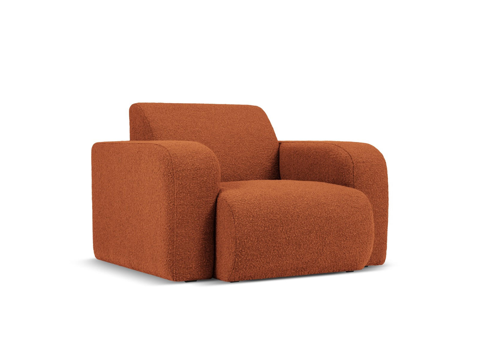 SESSEL Molino aus Boucle braun - Braun, Textil (95/72/105cm) - Micadoni