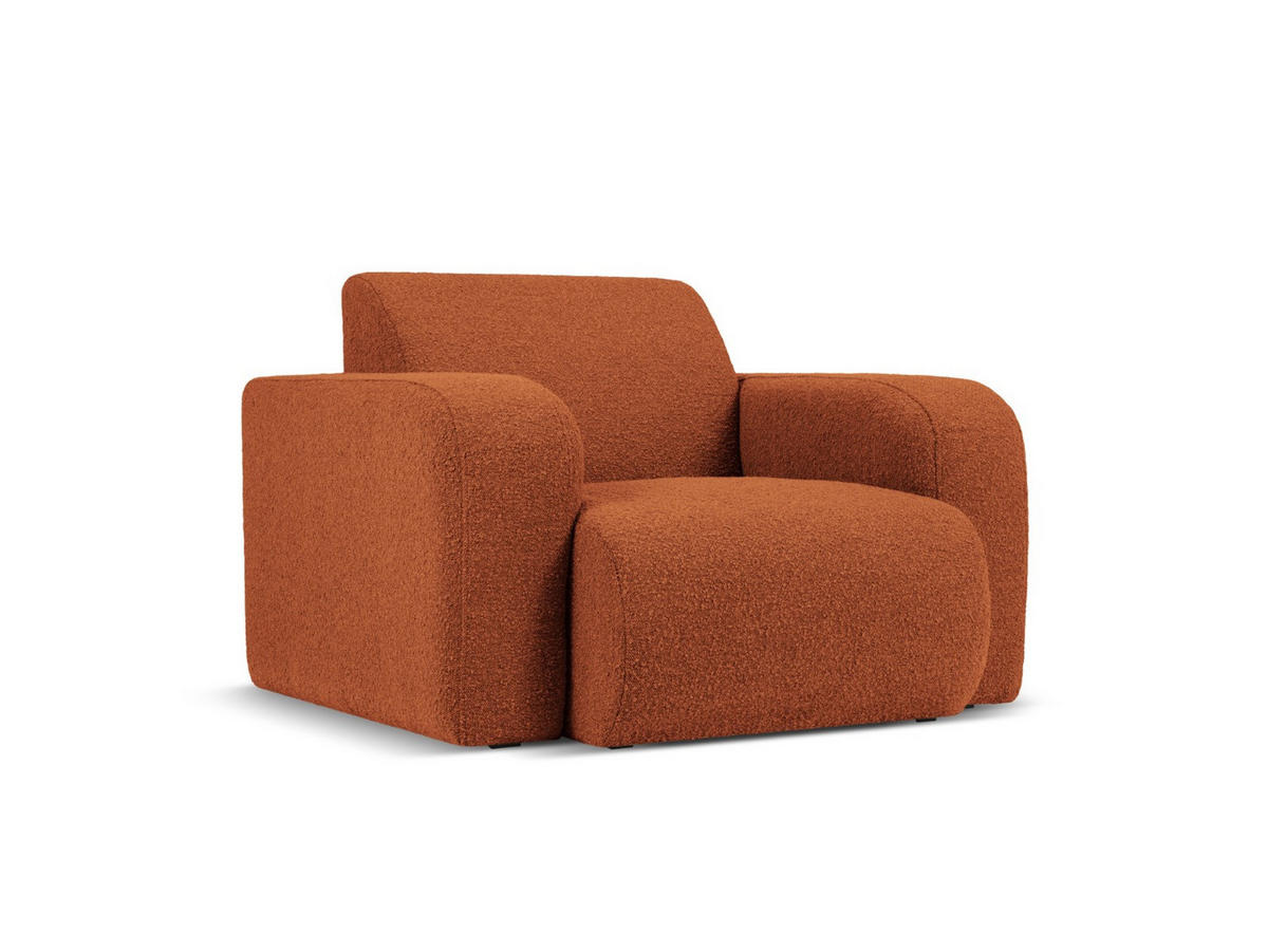 SESSEL Molino aus Boucle braun - Braun, Textil (95/72/105cm) - Micadoni