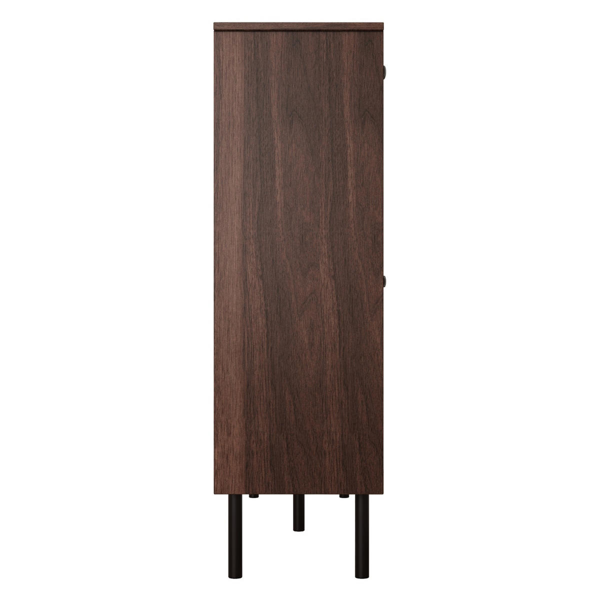 SCHUHSCHRANK 120/28/92 cm mit 4 Türen, 3 Klappen und integriertem Katzenspielzeug, Natur-Walnuss - Naturfarben, Holzwerkstoff (120/92/28cm) - Redom