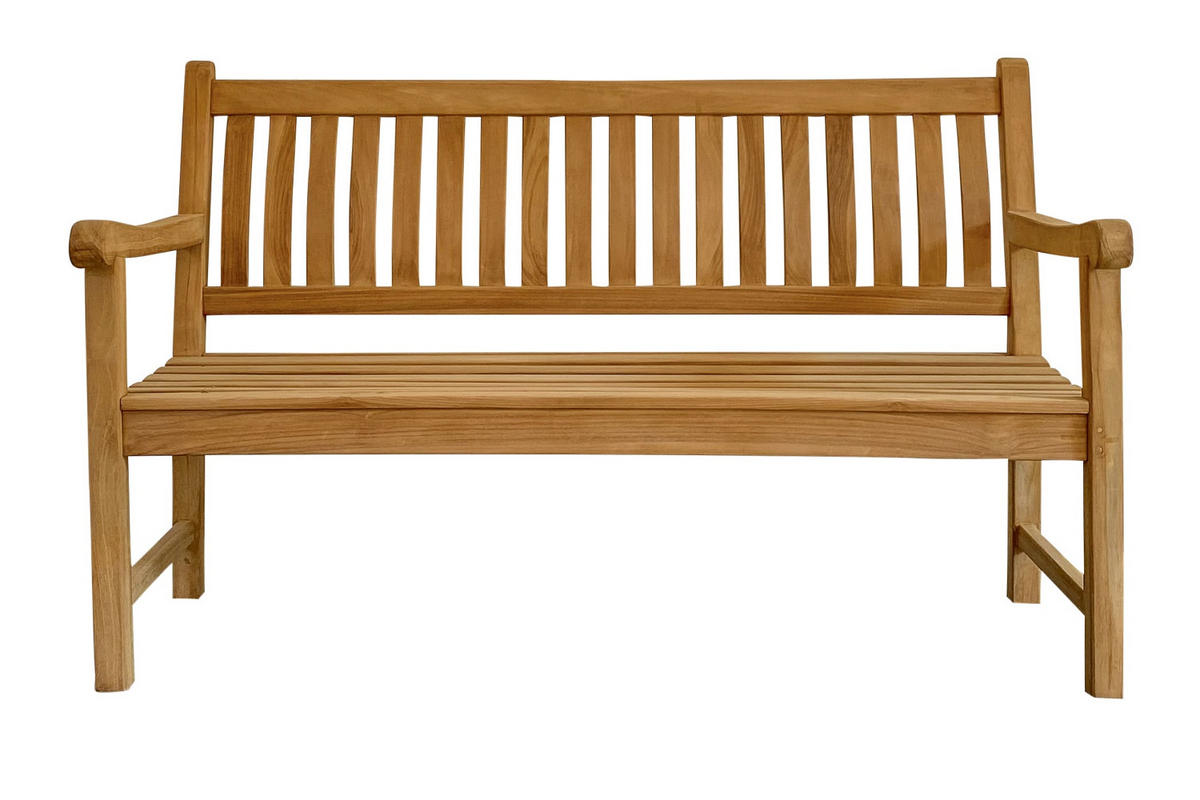 GARTENBANK David 150x80x92cm, Teakholz, Natur - Naturfarben, Holz (80/92/150cm) - dasmöbelwerk