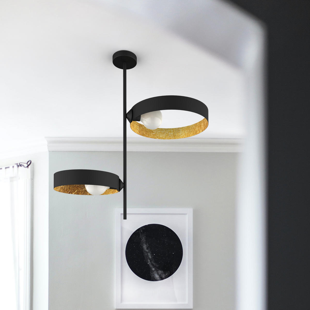 DECKENLEUCHTE - Goldfarben, Metall (40/70/80cm) - Lumicom