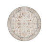 VINTAGE-TEPPICH George waschbar ø 120 cm rund - Beige/Multicolor, Kunststoff (120/120cm) - benuta