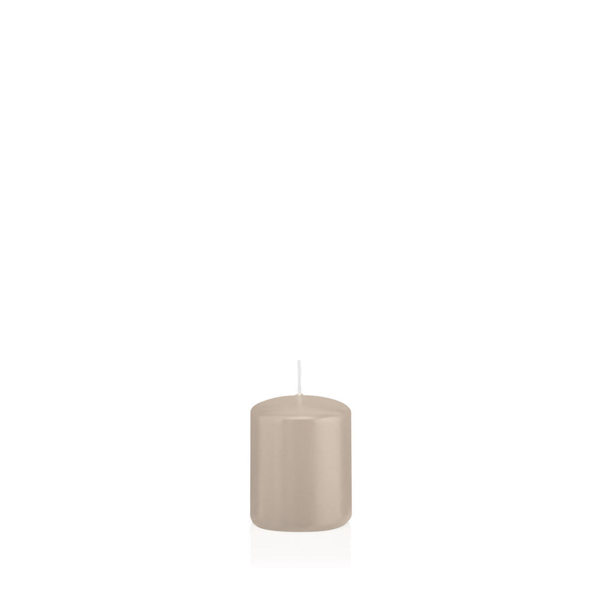 STUMPENKERZEN Schlamm Ø 48 x 60 mm, 24 Stück - Schlammfarben, Paraffin (5/6cm) - Wiedemann Kerzen