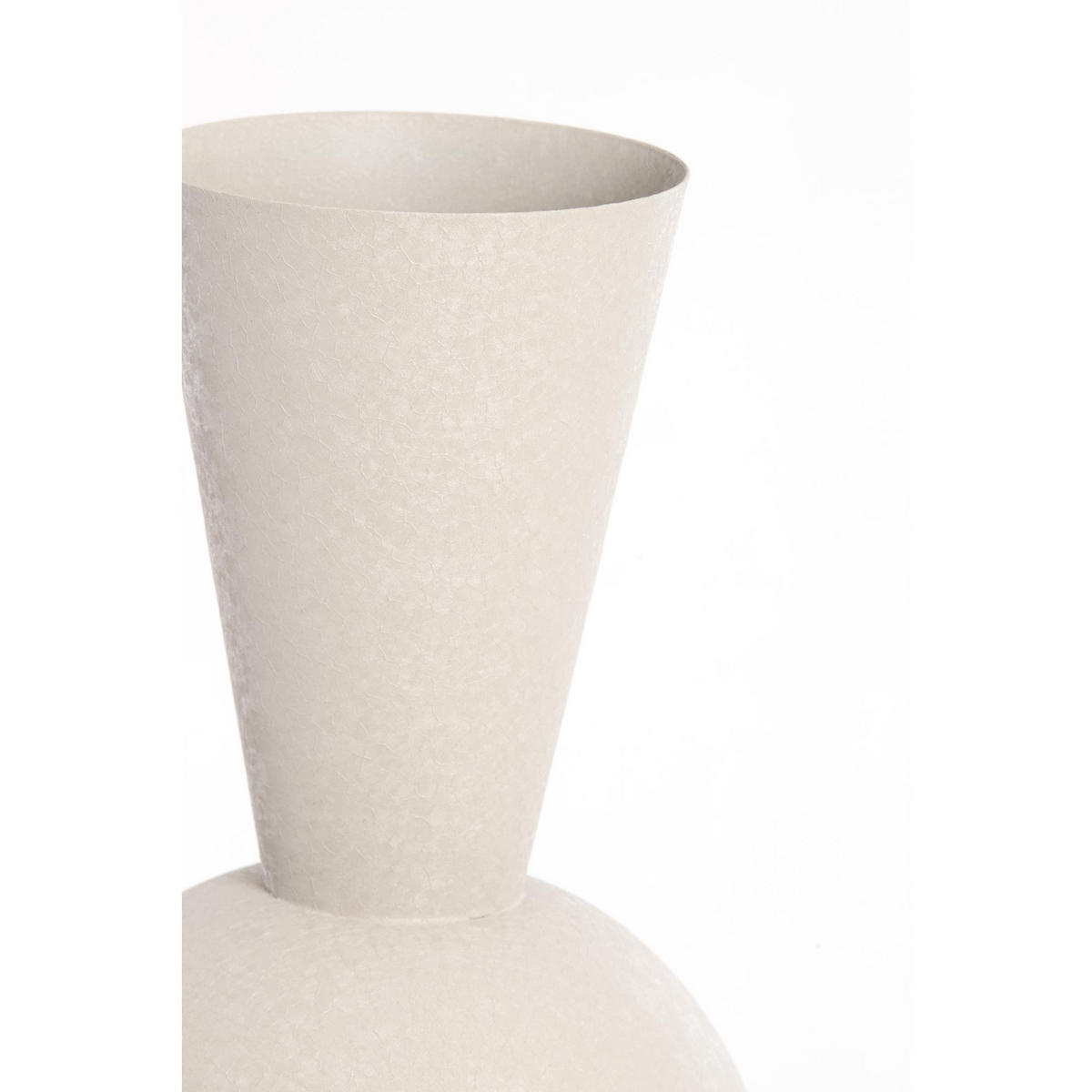 VASE Chedi Grau 30/30/75 cm - Grau, Metall (75cm) - Light & Living