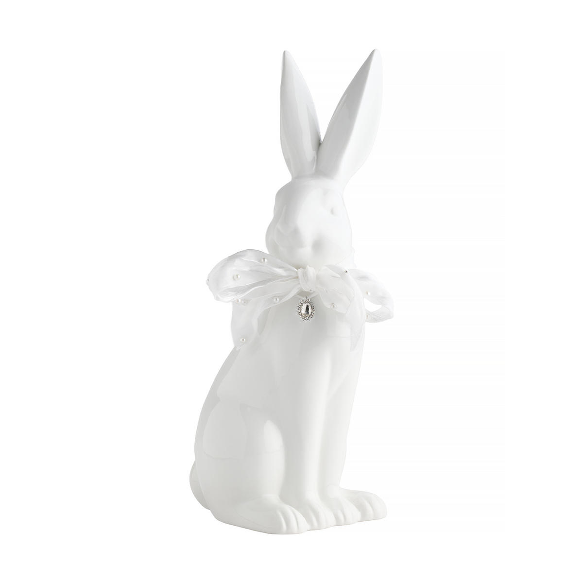 DEKOFIGUR Hopsa - Weiß, Keramik (13/41/18cm) - home&you