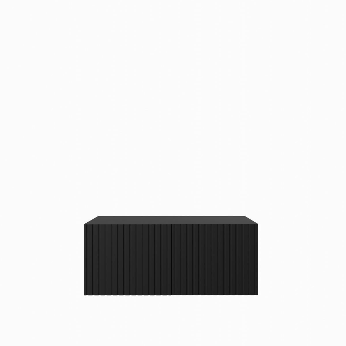 TV-SCHRANK Mio 100 cm, zweitürig, schwarz - Schwarz, Kunststoff (100/40/41cm) - Margaret Hadas24