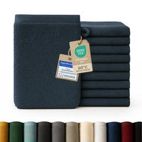 WASCHLAPPEN 10er-Set, 10x Waschlappen 15/20 cm, Dunkelblau - Dunkelblau, Textil (15/20cm) - Blumtal