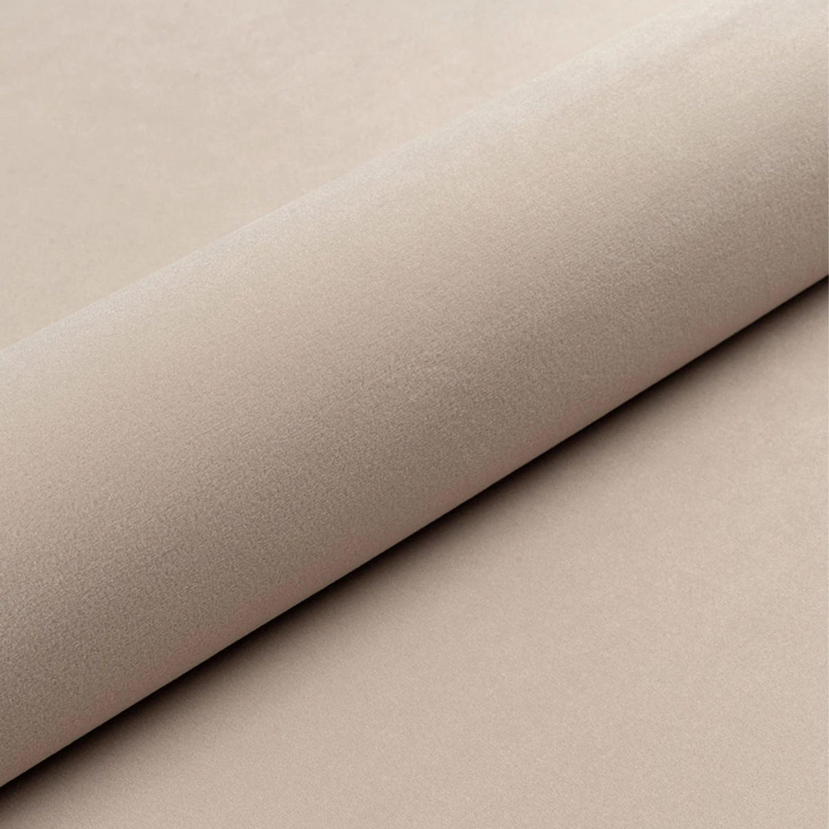 ECKSOFA RIO mit Schlaffunktion und Bettkasten, Farbe: Beige, Velourstoff, Ottomane Universal - Beige, Textil (249/142cm) - Marpur