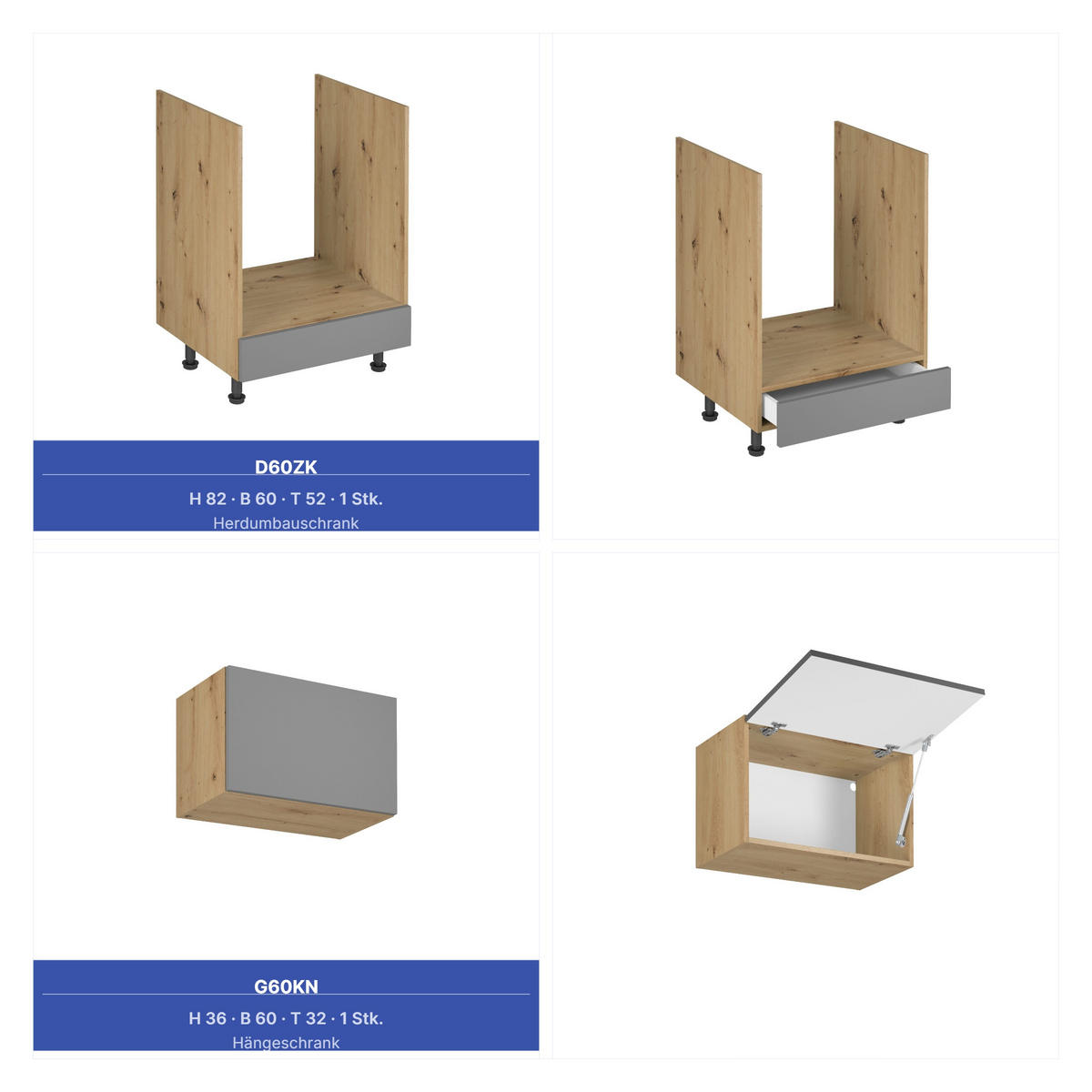 WINKELKÜCHE 320cm x 260cm- Langen KL14-M320 - in Beige/Matt - Beige, Holz/Holzwerkstoff (580/212/58cm) - Milaros Markt