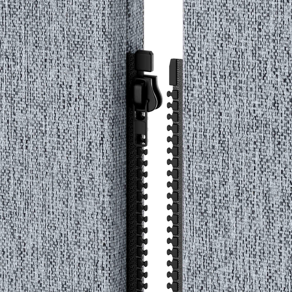 AKUSTIKSCHUTZWAND SADIE - Grau, Metall (260/145/2cm) - Jan Nowak