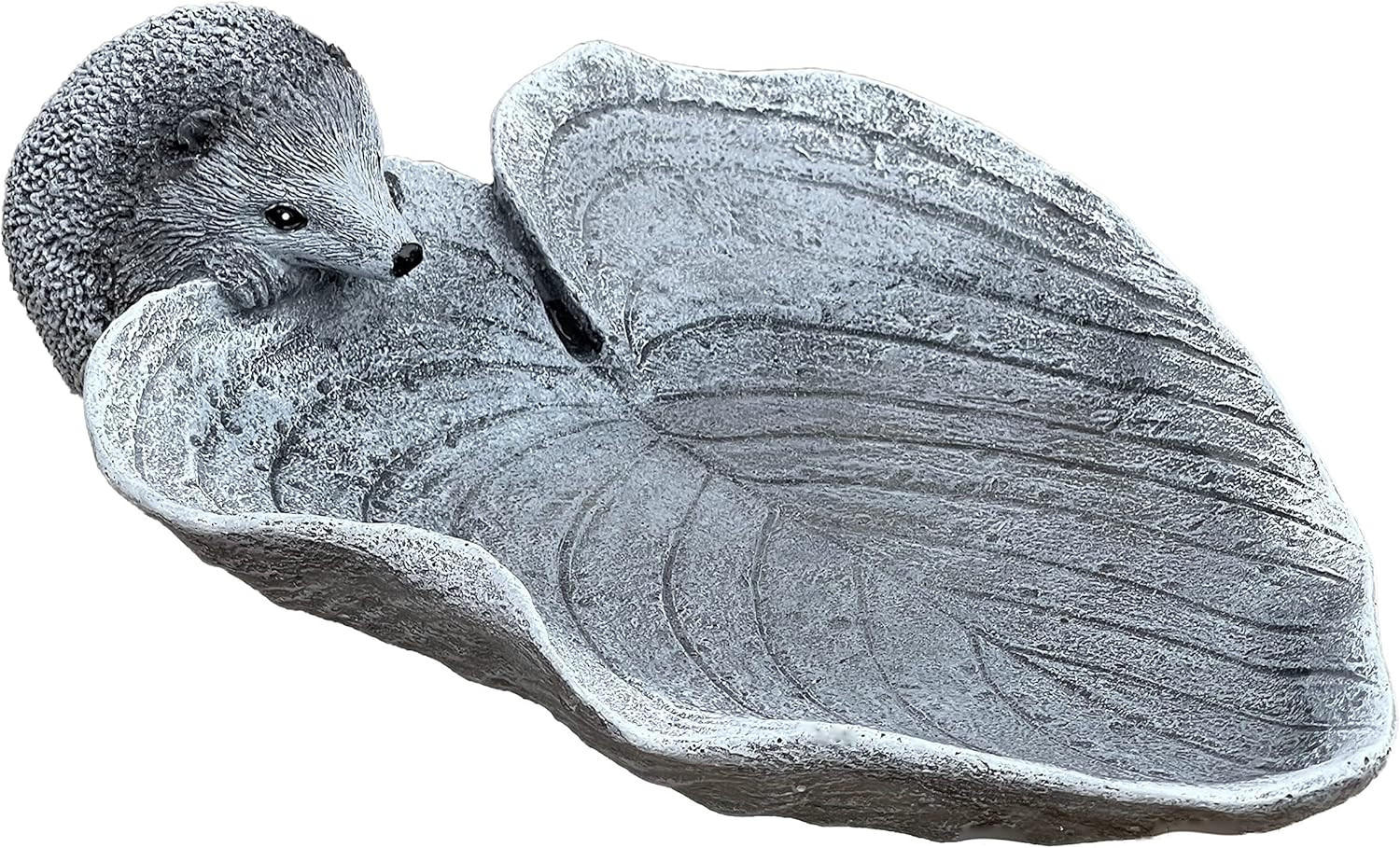 STEINFIGUR Vogel- und Insektentränke Igel frostfest Steinguss - Grau, Stein (23/7/30cm) - stoneandstyle