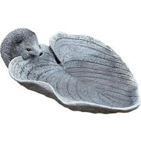 STEINFIGUR Vogel- und Insektentränke Igel frostfest Steinguss - Grau, Stein (23/7/30cm) - stoneandstyle