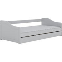 JUGENDBETT Blanka 90/200 weiß ohne Matratze - Weiß, Holzwerkstoff (90/200cm) - Beautysofa