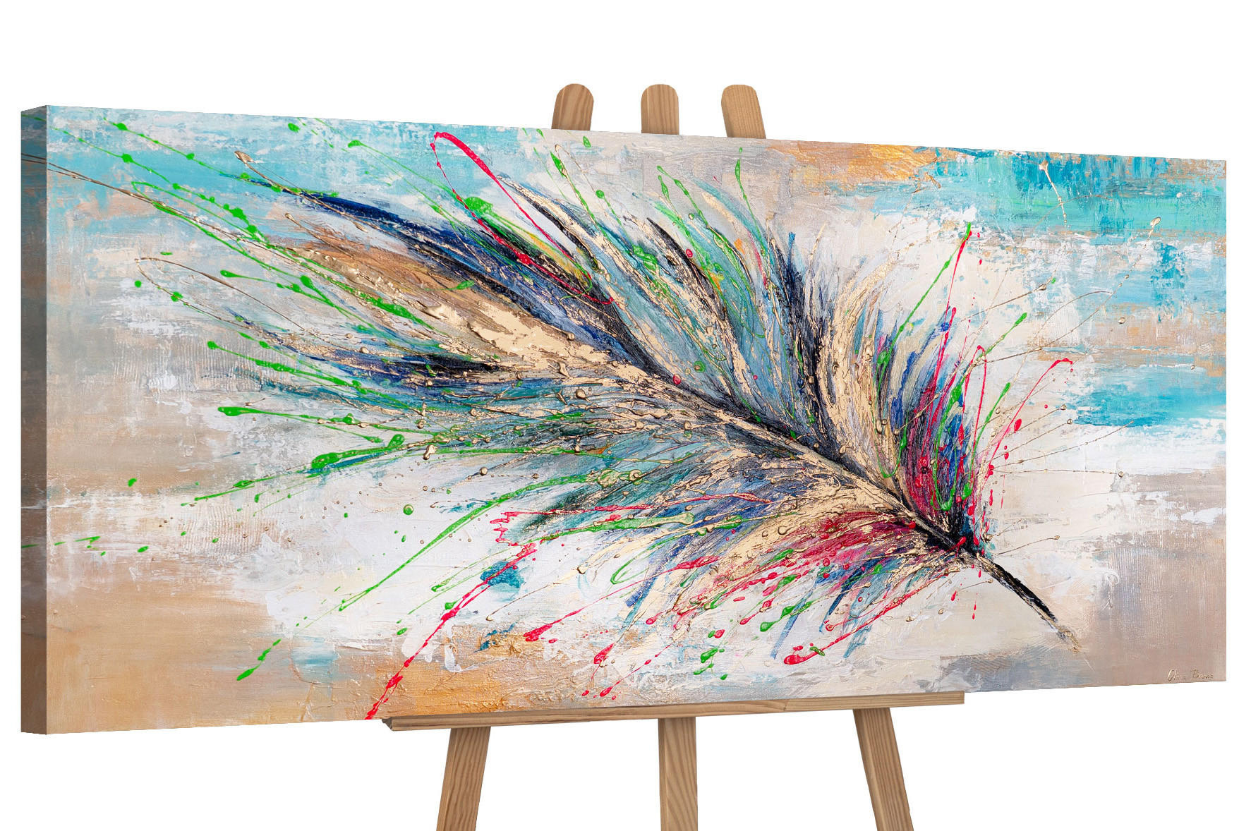 YS-art gallery Gemälde Mehrfarbig 115x50 cm