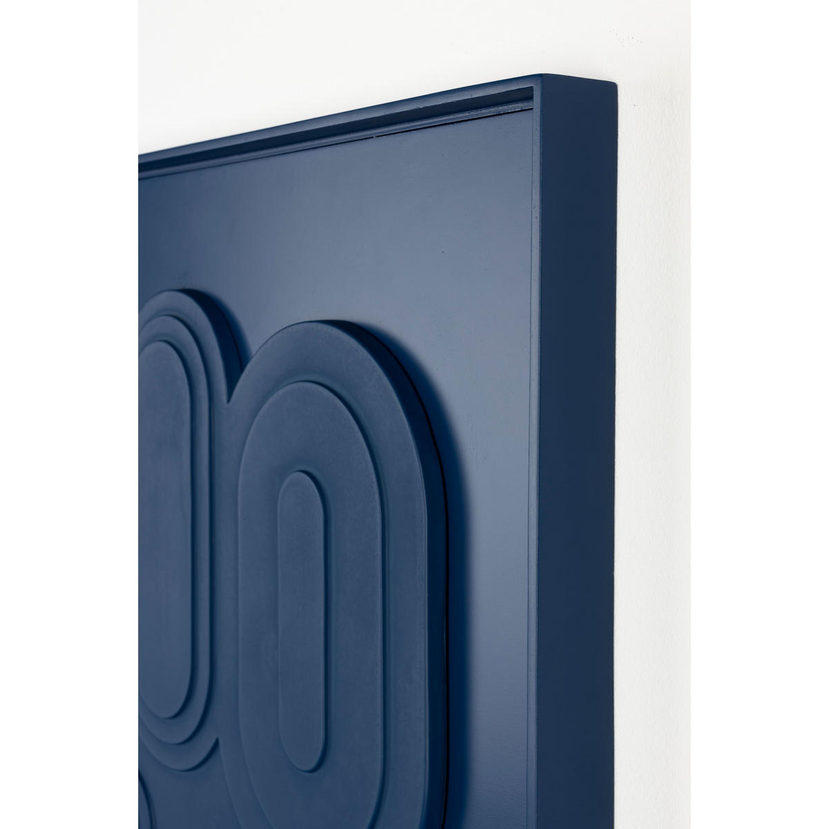 WANDDEKORATION August Blau - Blau, Naturmaterialien (52/4cm) - Zuiver
