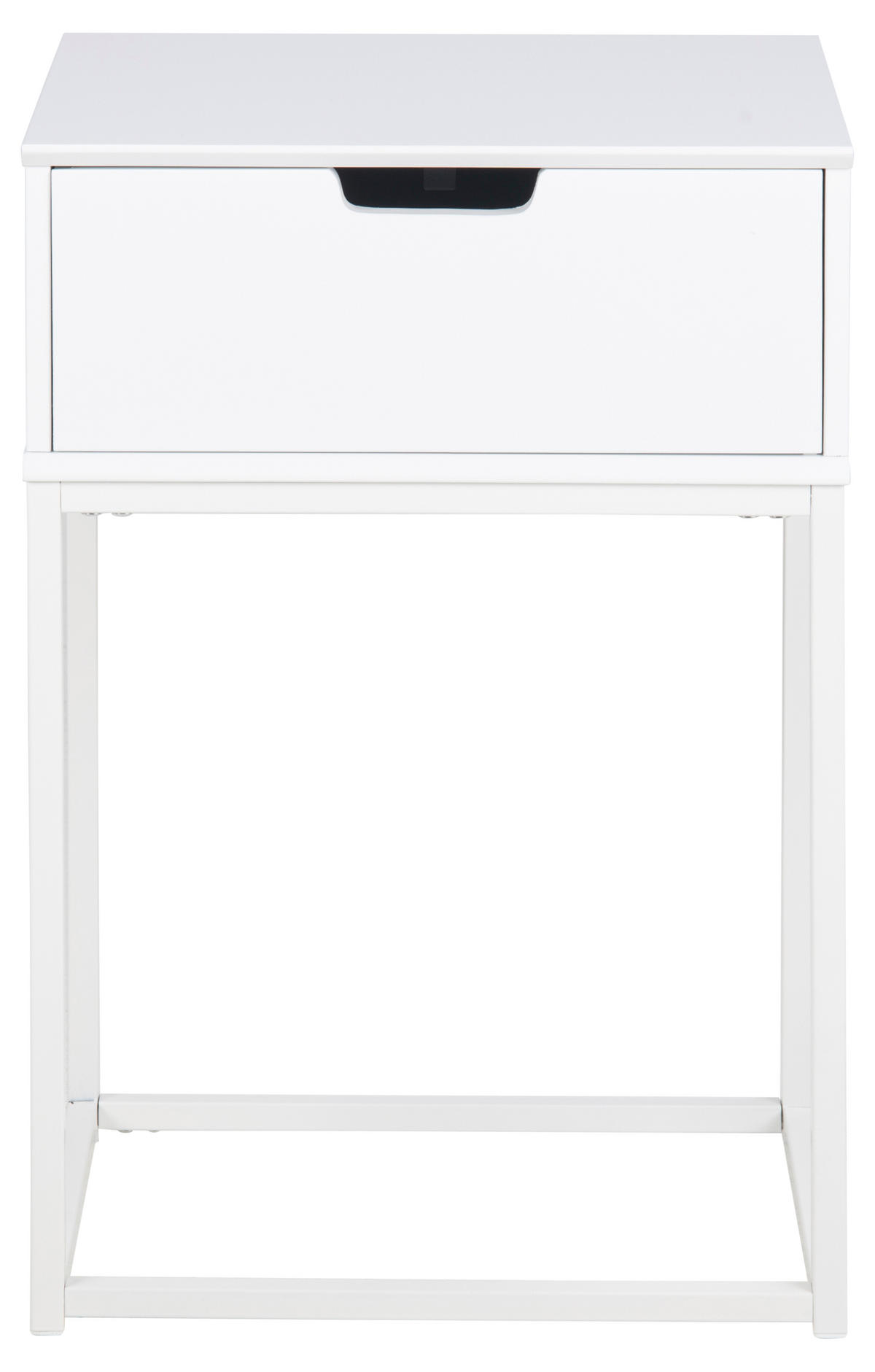 NACHTSCHRANK Weiß - Weiß, Holzwerkstoff (40/62/30cm) - ebuy24