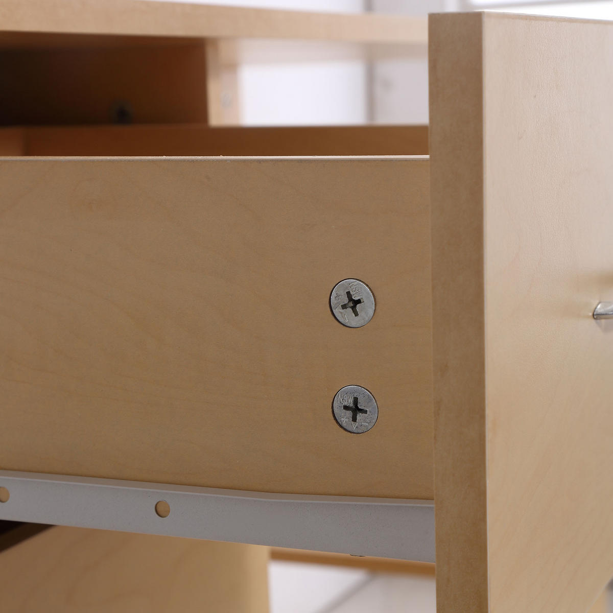SCHREIBTISCH Hellholzoptik mit Schubladen und Regalfächern 120/49/72 cm - Naturfarben, Holz (49/120/72cm) - PANGIVO