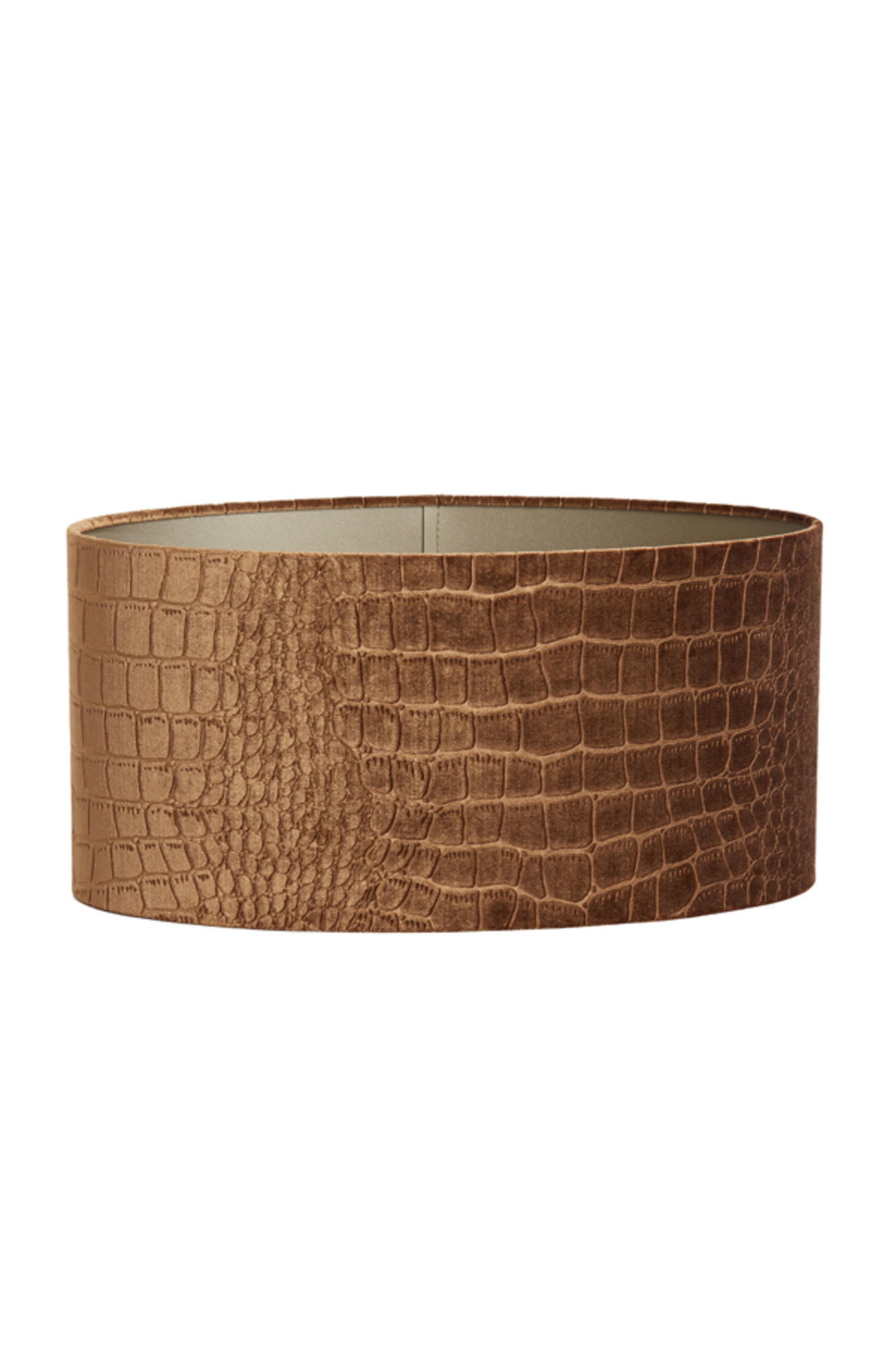 LAMPENSCHIRM Praya Braun 38/17,5/19 cm - Braun, Textil (38/17.5/19cm) - Light & Living