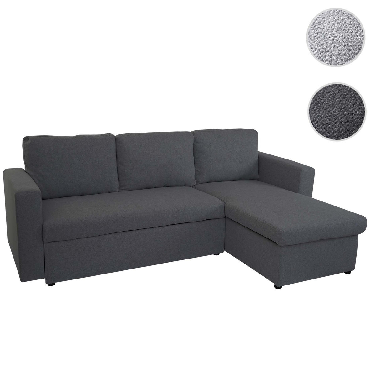 SCHLAFSOFA Anthrazit - Anthrazit, Textil (220/152cm) - MCW