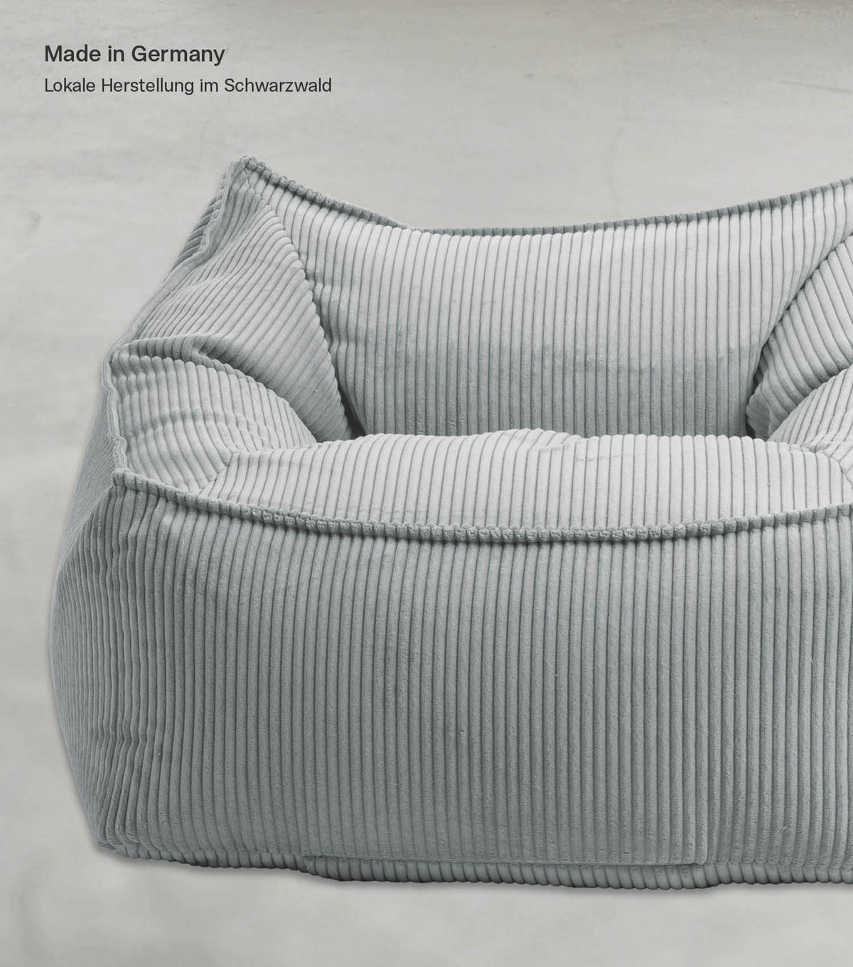 SITZSACK Cord Der Lümmel - Grau, Textil (73/60/83cm) - Mokebo