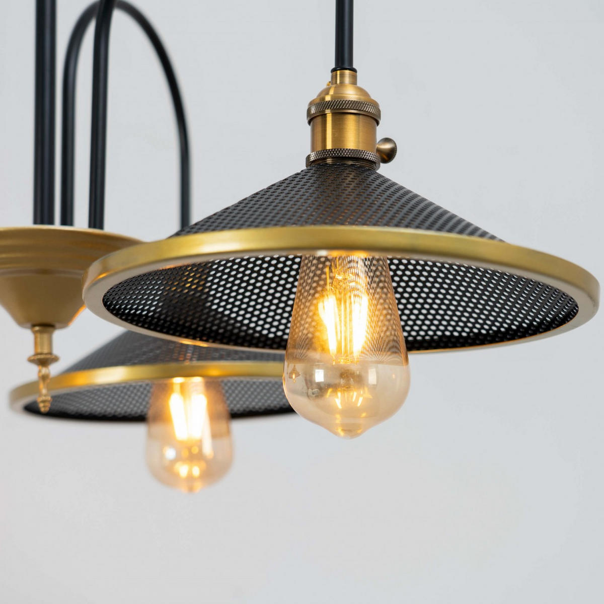 HÄNGELEUCHTE HYPNOS, Gold / Messing, 115cm - Goldfarben, Metall (63/63/115cm) - KOSILUM