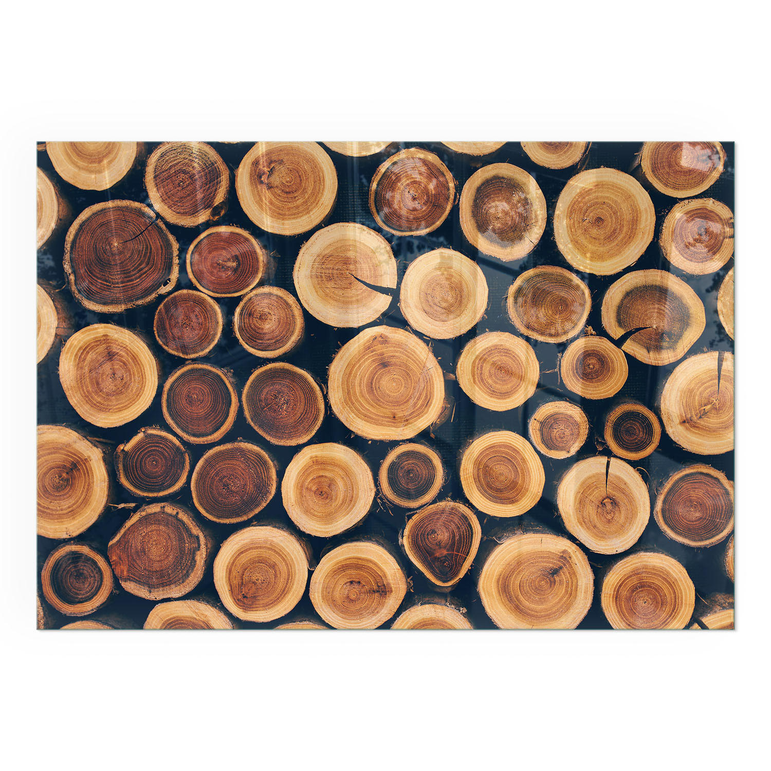 GLASPLATTE für Kamin 100x70 cm - Braun, Glas (100/70/0.4cm) - TULUP