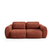 SCHLAFSOFA mit Bettkasten Rot - Rot/Schwarz, Holz/Holzwerkstoff (266/95/110cm) - Furnisell