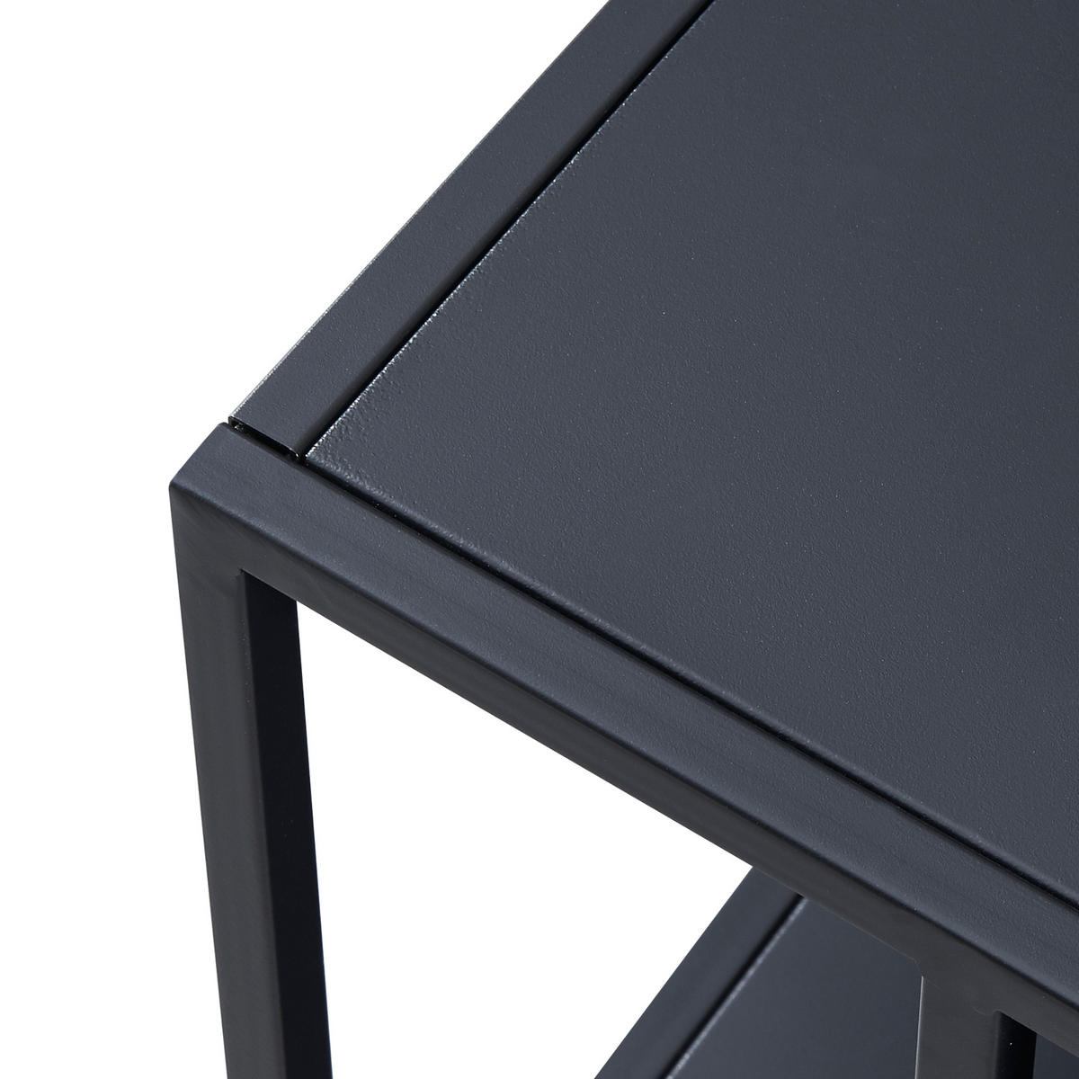 COUCHTISCH Kumlinge 110/55/47 cm - Schwarz, Metall (55/110/47cm) - [en.casa]