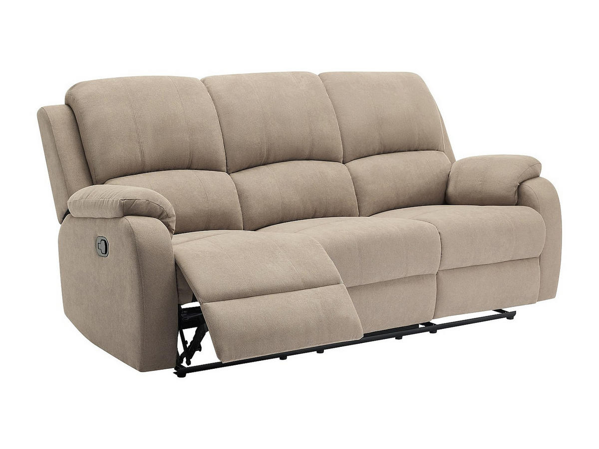 COUCHGARNITUR - 5 Personen - stoff - taupe Brody - Taupe, Textil (148/99/98cm) - Vente-Unique