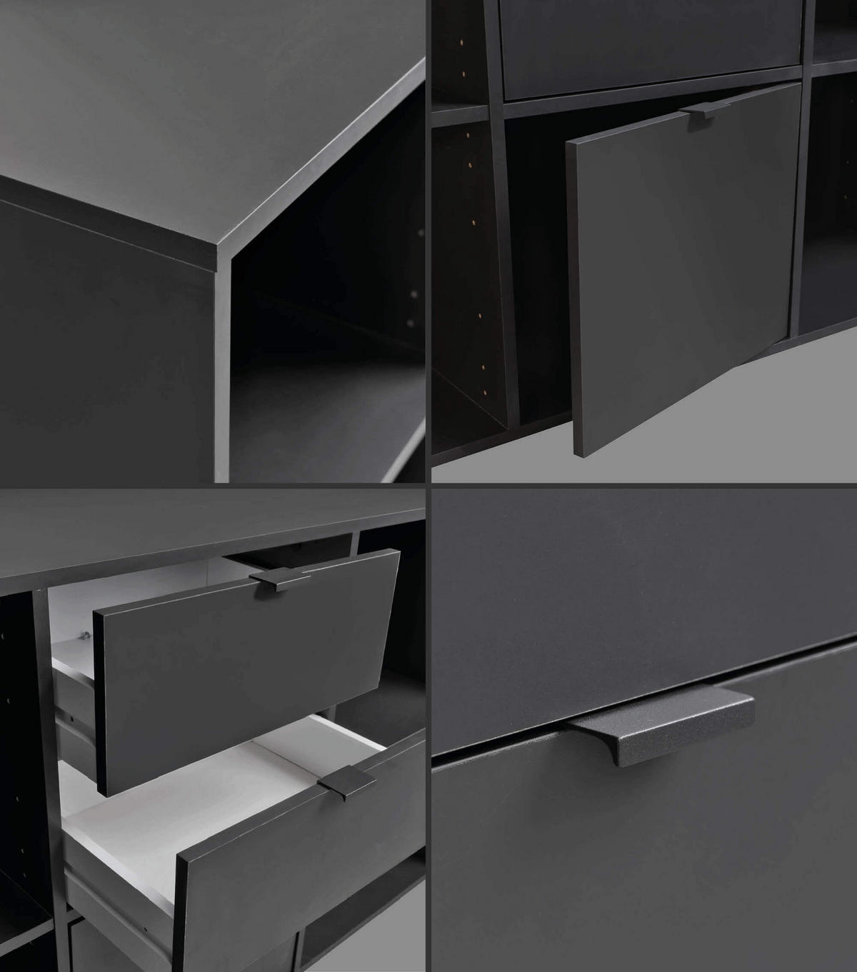 SCHREIBTISCH Der Produktive - Eichefarben/Schwarz, Holzwerkstoff (65/145/77cm) - Mokebo