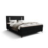 BOXBETT mit Matratze H3 und Topper ONO 140x200 CURIO 99 - Schwarz, Textil (140/200cm) - Bedante
