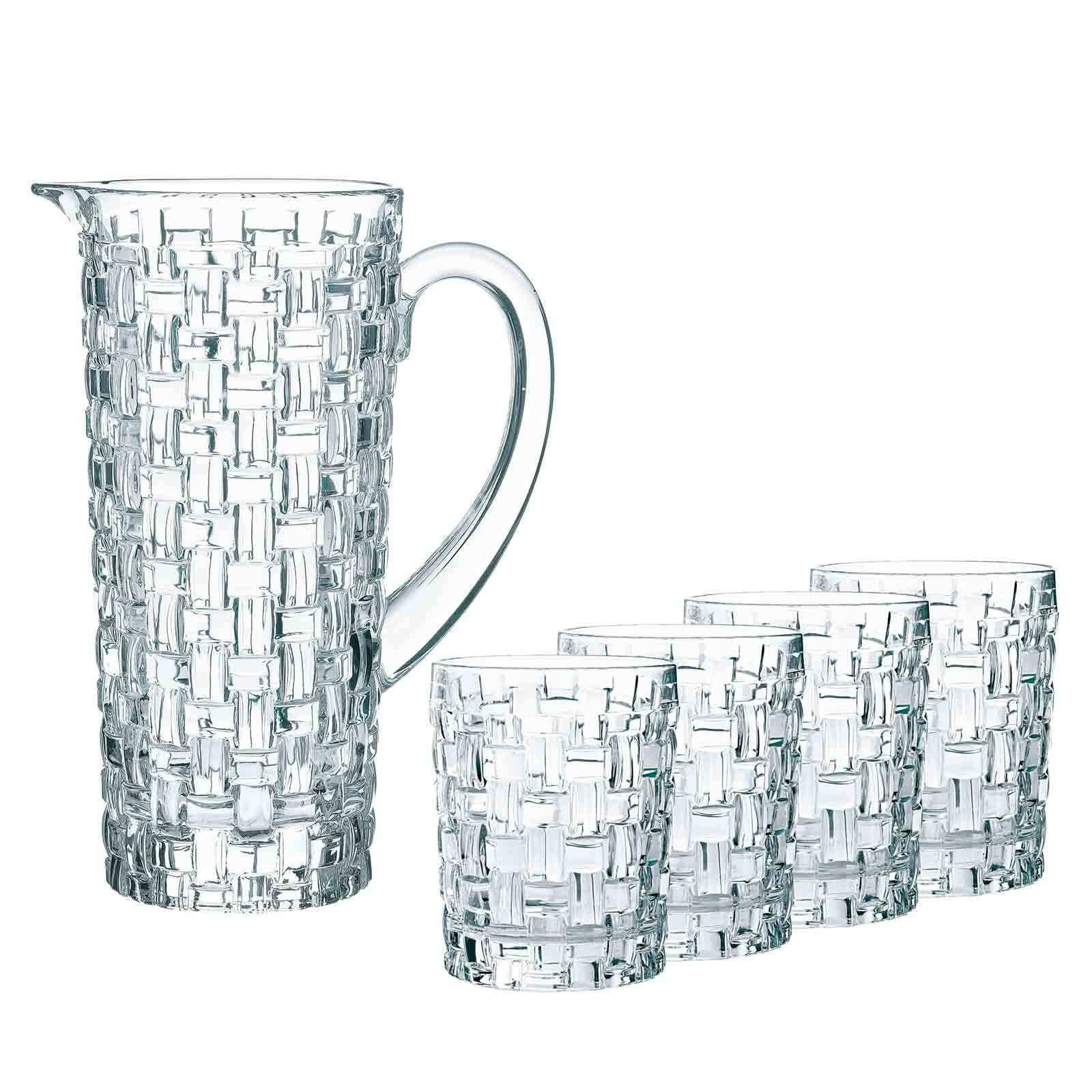 BECHER- UND KRUG-SET Bossa Nova transparent 5er Set - Transparent, Glas - Nachtmann