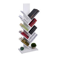 BÜCHERREGAL - Weiß, Holzwerkstoff/Kunststoff (40/102/21.5cm) - Relaxdays