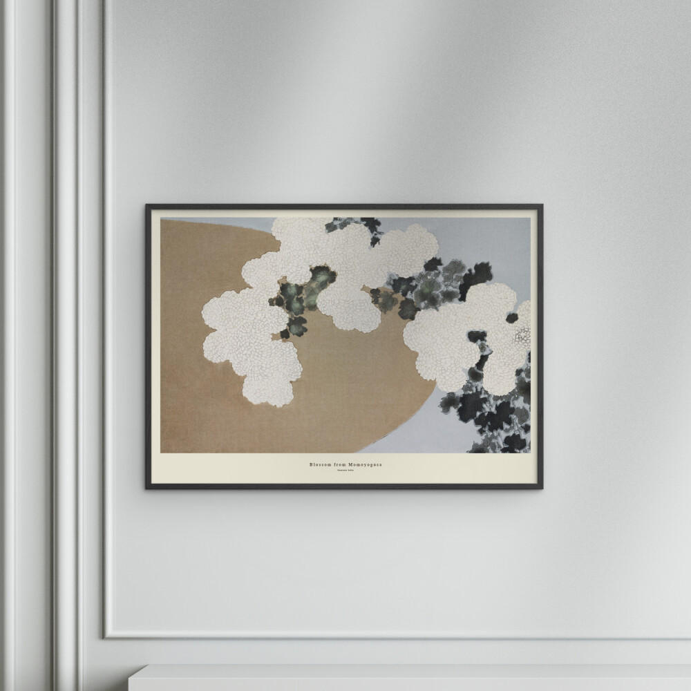 POSTER mit Rahmen A.P. Atelier - Blossom from Momoyogusa - Schwarz/Naturfarben, Holz/Papier (50/70cm) - Poster&Frame
