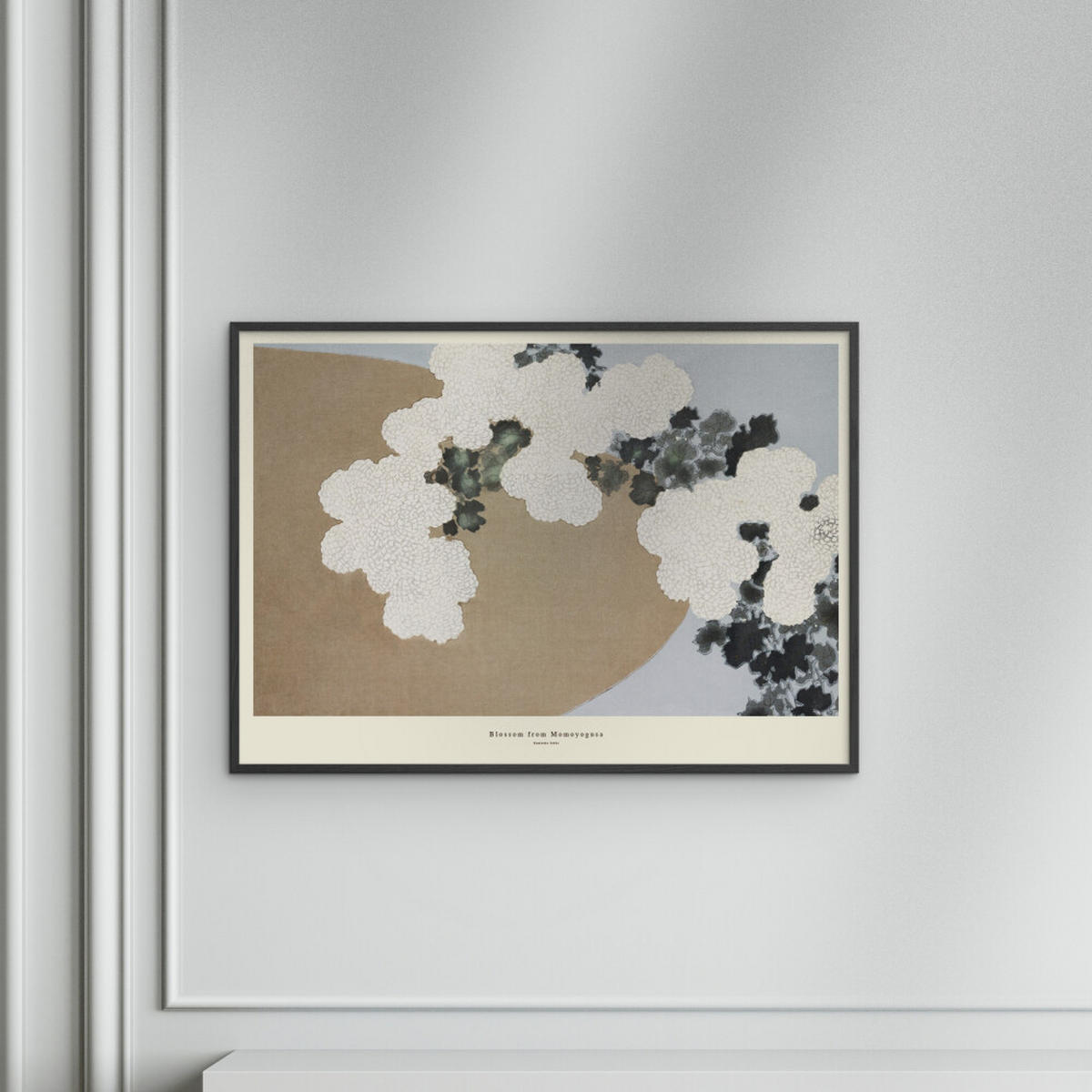 POSTER mit Rahmen A.P. Atelier - Blossom from Momoyogusa - Schwarz/Naturfarben, Holz/Papier (50/70cm) - Poster&Frame