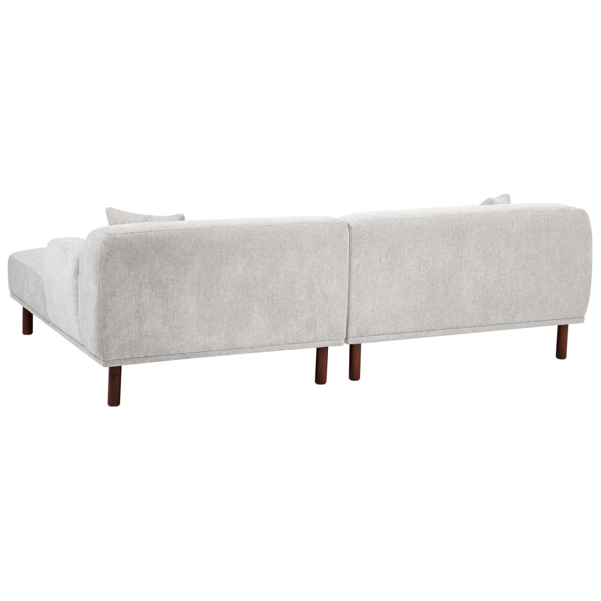 ROHOVÁ POHOVKA 3-místná Látka Světle šedá levostranná Holt - světle šedá, textil (241/159cm) - Beliani