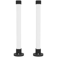 TISCHLAMPE 2er-Set, App- und Fernsteuerung, Weiß - Weiß, Kunststoff (6/6/32.5cm) - HOMCOM