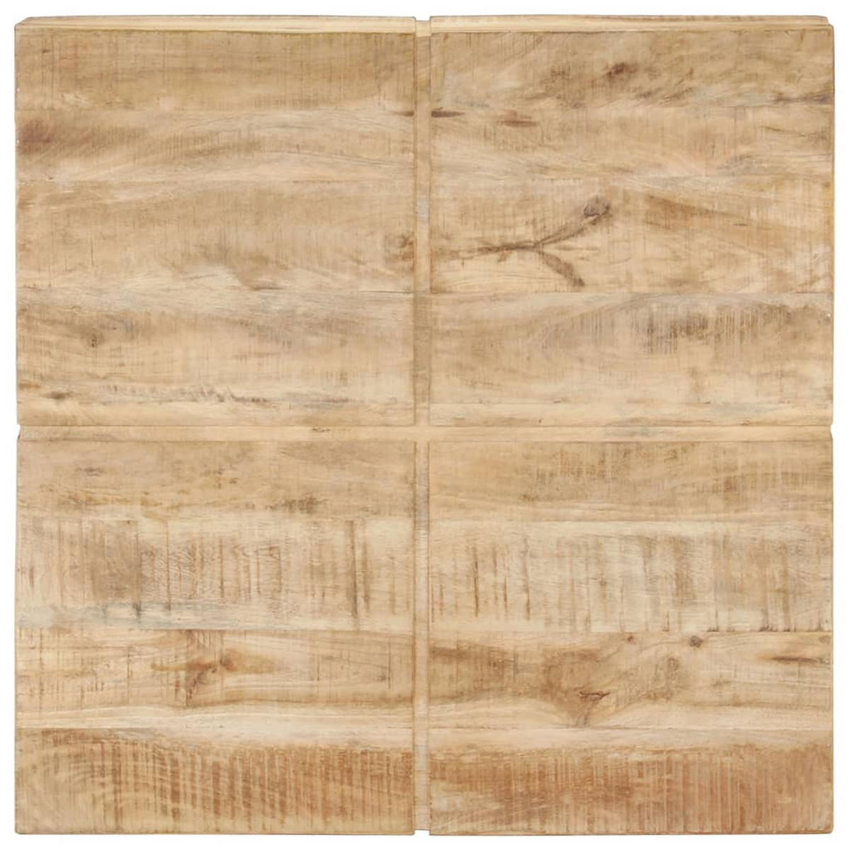 COUCHTISCH 80x80x28 cm Massivholz Mango - Braun, Holz (80/80/28cm) - furnicato
