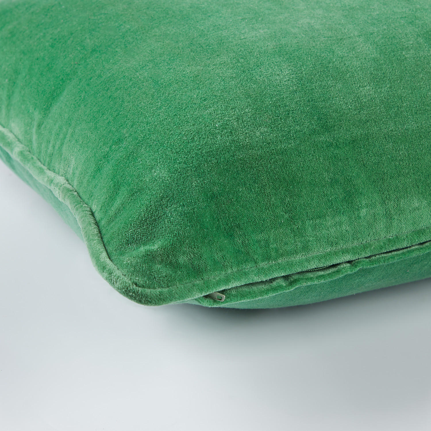 KISSEN Cotton Velvet - Grün, Textil (60/40cm) - BUTLERS