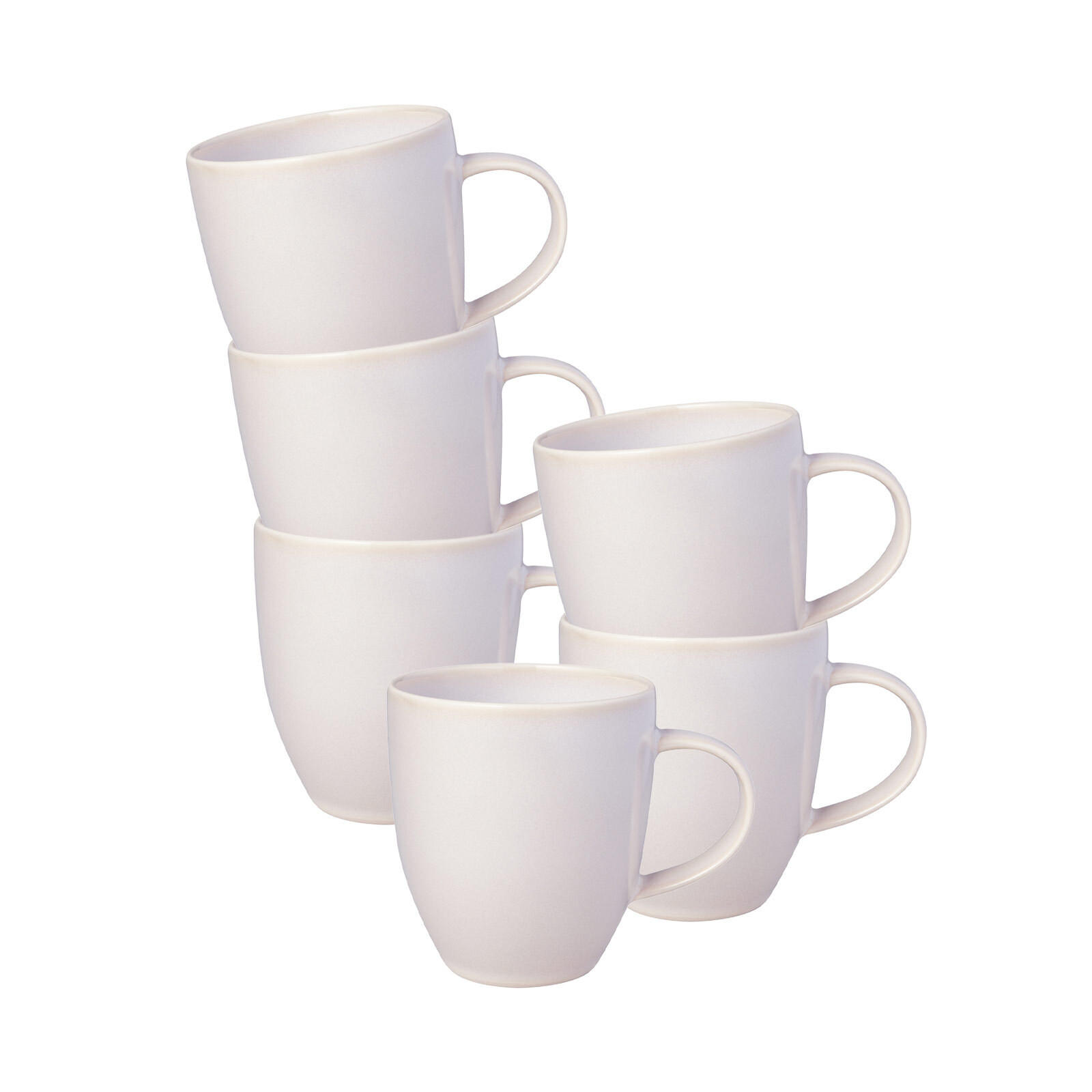 KAFFEEBECHER Crafted Cotton 358 ml 6er Set - Beige, Keramik (0.358L) - like.Villeroy & Boch