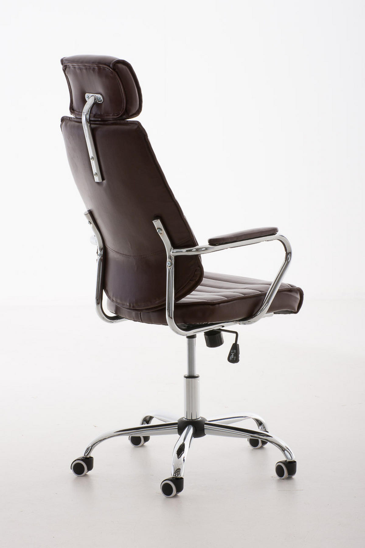 BÜROSTUHL Rako, Bordeauxrot - Bordeaux, Textil/Metall (60/128/67cm) - TPFLiving