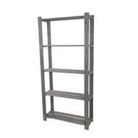 HOLZREGAL PINEPEAK 170x80x28cm 5 Fachboden 1,2cm dickes Kiefernholz Grau - Grau, Holz (80/170/28cm) - PROREGAL