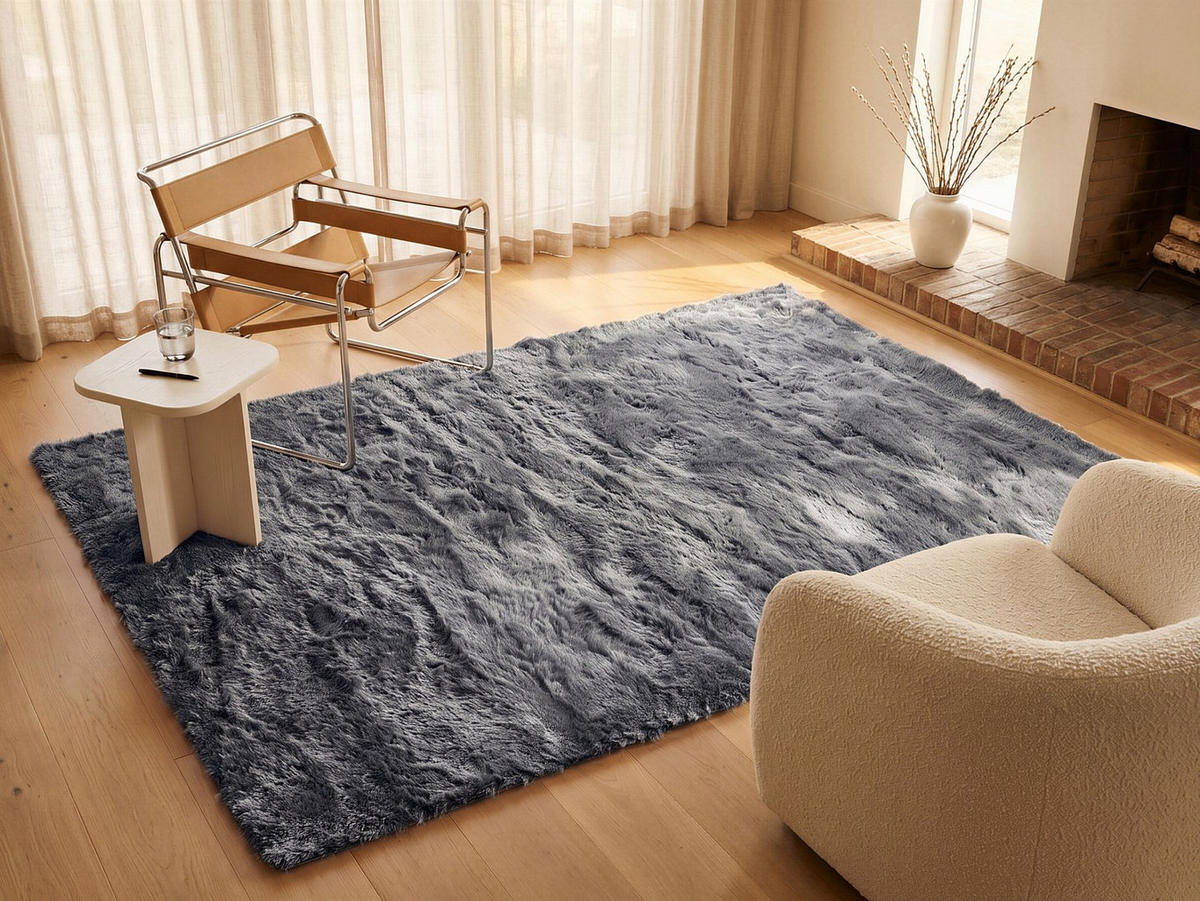 WOHNZIMMERTEPPICH - 230 cm x 160 cm - stoff - hellgrau Dolce - Hellgrau, Textil (230/160cm) - Vente-Unique