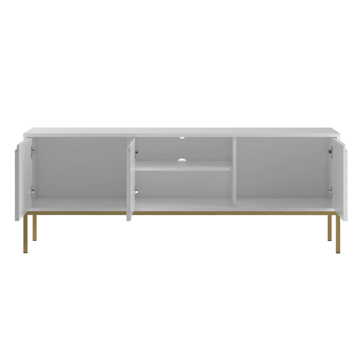 TV-MÖBEL Daria Weiß - Weiß, Holzwerkstoff (151/77/39cm) - Petits-meubles