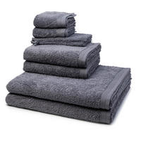 FROTTIERSET Superwuschel 8-teilig - Grau, Textil (50/100cm) - MÖVE