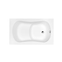 BADEWANNE Rechteck ARIA REHAB 120/70 mit Styro Ablauf Füße - Weiß, Kunststoff (70/55.5/120cm) - bad land